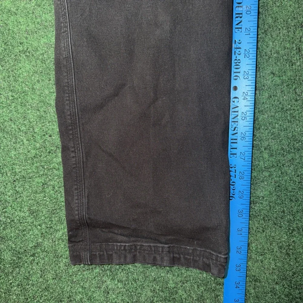 Duluth Trading Flex Fire Hose Pants Men 40x36 Black Workwear Stretch Relaxed Fit